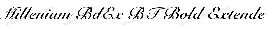 Millenium BdEx BT Bold Extended字体转换